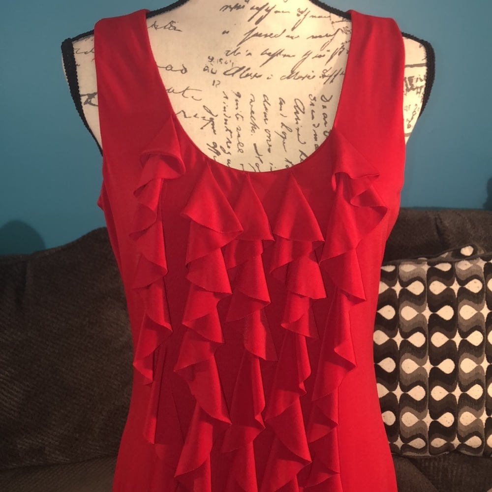 Spence Ruffled Sheath Dress, size 6 - Picture 2 of 5
